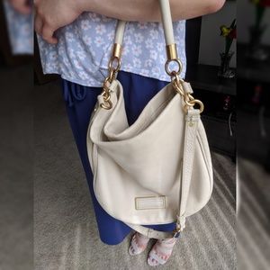 ❌SOLD MBMJ Too Hot To Handle Hobo cream❌